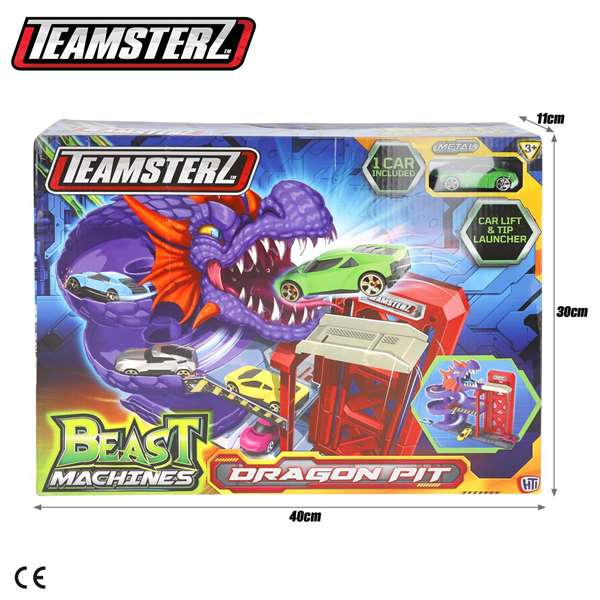 Color Baby Pista Dragon Pit Garaje con 1 Coche