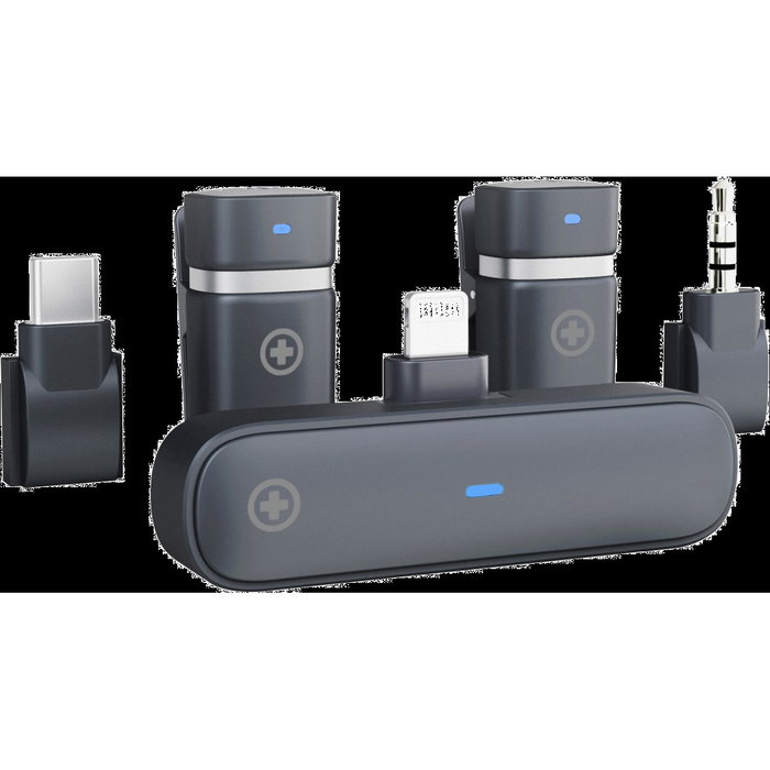 Plusonic Kit de Micrófono Inalámbrico PS-TDS9 con USB Tipo C, Lightning y 3,5 mm Klinke Plusonic Kit de Micrófono Inalámbrico PS-TDS9 con USB Tipo C, Lightning y 3,5 mm Klinke
