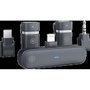 Plusonic Kit de Micrófono Inalámbrico PS-TDS9 con USB Tipo C, Lightning y 3,5 mm Klinke