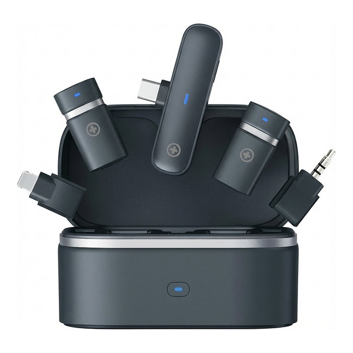 Plusonic Kit de Micrófono Inalámbrico PS-TDS9 con USB Tipo C, Lightning y 3,5 mm Klinke Plusonic Kit de Micrófono Inalámbrico PS-TDS9 con USB Tipo C, Lightning y 3,5 mm Klinke
