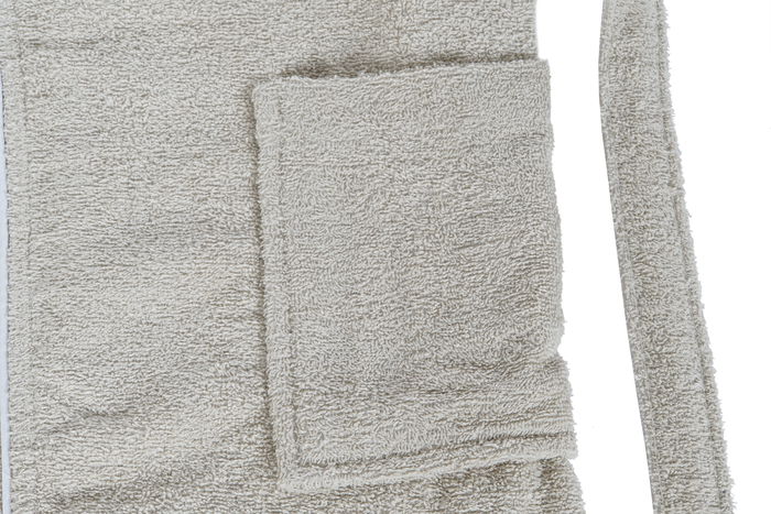 DKD Home Decor Albornoz Beige 1 x 123 x 68 cm Set de 2 para Mujer Algodón 400gsm