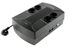 GEMBIRD EG-UPS-001 Sistema de Alimentación Ininterrumpida (UPS) 0.65 kVA 390 W 4 Salidas AC