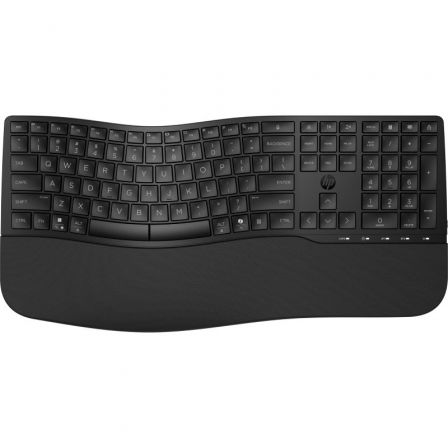 HP Teclado Inalámbrico 685 Comfort Negro Dual Inalámbrico y Bluetooth, Ergonómico para Empresa HP Teclado Inalámbrico 685 Comfort Negro Dual Inalámbrico y Bluetooth, Ergonómico para Empresa