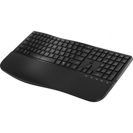HP Teclado Inalámbrico 685 Comfort Negro Dual Inalámbrico y Bluetooth, Ergonómico para Empresa HP Teclado Inalámbrico 685 Comfort Negro Dual Inalámbrico y Bluetooth, Ergonómico para Empresa