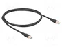 DeLOCK Cable USB 2.0 Tipo-C a Tipo-C PD 3.0 60 W 1 m Negro Silicona