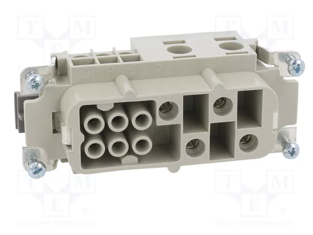 WIELAND Conector HDC Hembra 10 Pines (4+6) Tamaño 16