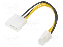 AKYGA Cable de alimentación ATX P4 hembra a Molex macho 0,15m