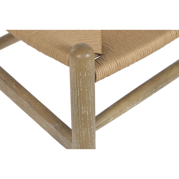 DKD Home Decor Silla Olmo y Ratán Natural