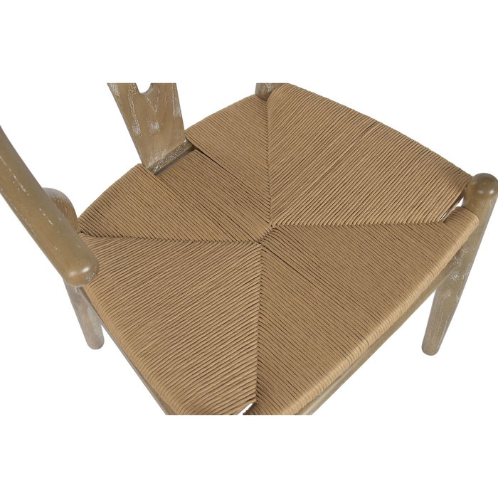 DKD Home Decor Silla Olmo y Ratán Natural