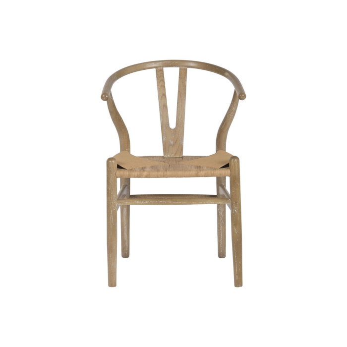 DKD Home Decor Silla Olmo y Ratán Natural