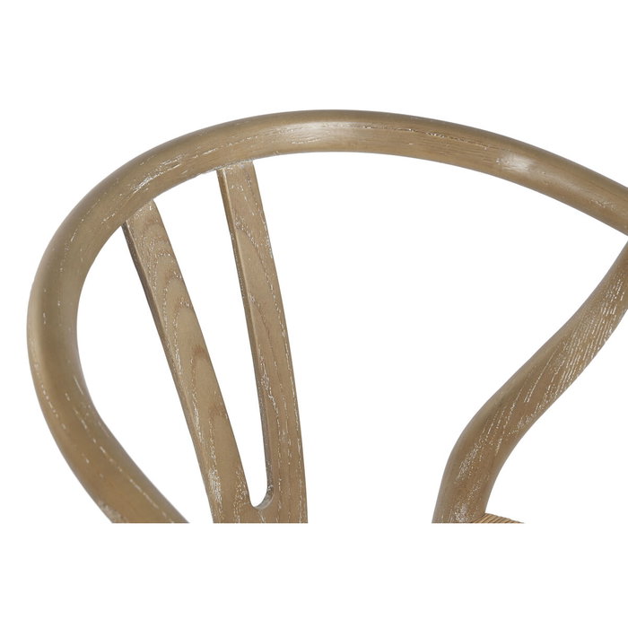 DKD Home Decor Silla Olmo y Ratán Natural