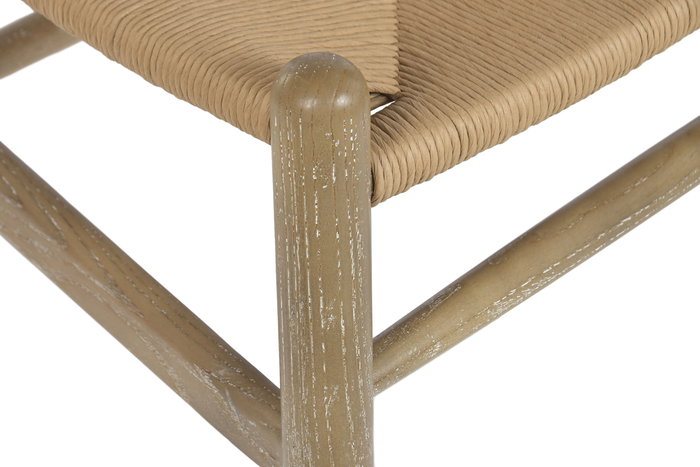 DKD Home Decor Silla Rustic fuyang Cottage Natural 46 x 80 x 55 cm Olmo Ratan
