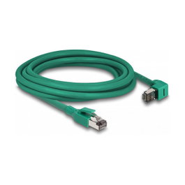 DeLOCK Cable de red RJ45 PROFINET SF/UTP 90° acodado 3 m Verde