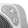 Orbegozo BF 0140 Ventilador de Suelo Box Fan, 60W, 40cm, 3 Velocidades, Difusor Rotatorio, Temporizador 2h, Blanco