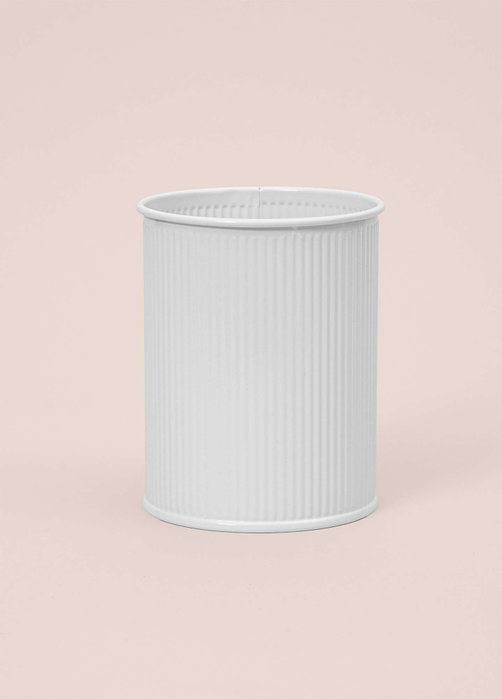 Hermia Soporte para Cubiertos STP0012, Galvanizado, Blanco, 10 x 10 x 13 cm, Organización de Cocina