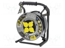 KEL Prolongador de alimentación H05RR-F 3G1,5mm2 40m negro