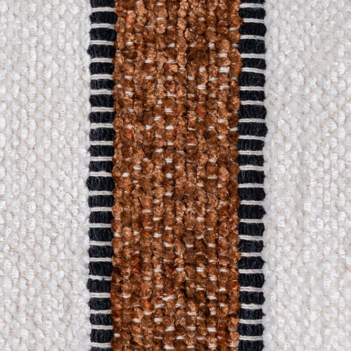 Ixia Cojín Blanco-Marrón Algodón/Terciopelo 30 x 50 cm Ixia Cojín Blanco-Marrón Algodón/Terciopelo 30 x 50 cm