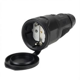 ABL Typ 1580 Hightech Kupplung, SCHUKO, Elamid, blau, selbstschl. IP54