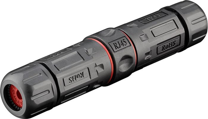 MicroConnect Conector Modular CAT6 para Exteriores, 2 Puertos RJ45 Blindados, a Prueba de Polvo y Agua, Hembra (8P8C) MicroConnect Conector Modular CAT6 para Exteriores, 2 Puertos RJ45 Blindados, a Prueba de Polvo y Agua, Hembra (8P8C)