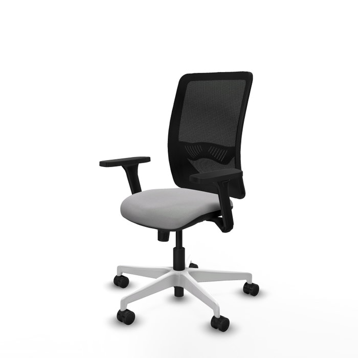 PIQUERAS Y CRESPO Silla de oficina Zulema con Mecanismo Sincro, Gris claro y Negro PIQUERAS Y CRESPO Silla de oficina Zulema con Mecanismo Sincro, Gris claro y Negro