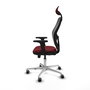 PIQUERAS Y CRESPO Silla de oficina Jorquera Sincro/Traslack Granate y Negro