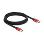 DeLOCK Cable HDMI Ultra High Speed 8K 60Hz 48Gbps 2m Rojo