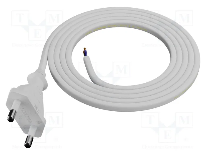 PLASTROL Cable de alimentación H03VVH2-F OMY 2x0,5mm2 1,5m PLASTROL Cable de alimentación H03VVH2-F OMY 2x0,5mm2 1,5m