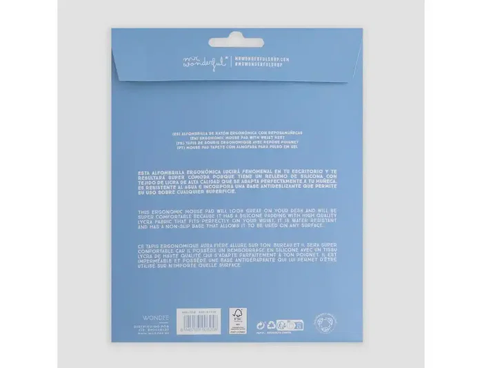 Wondee Alfombrilla de ratón ergonómica de gel cactus 250x230 mm Wondee Alfombrilla de ratón ergonómica de gel cactus 250x230 mm