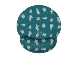 Wondee Alfombrilla de ratón ergonómica de gel cactus 250x230 mm