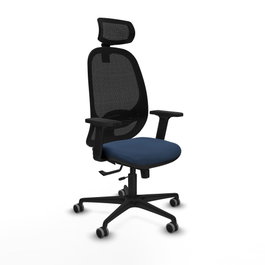 PIQUERAS Y CRESPO Silla de oficina Cilanco Azul marino y Negro