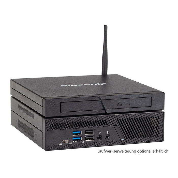 Bluechip Computer AG BUSINESSline S3159 Mini PC, Intel Core i5-14400, 16 GB RAM, 500 GB SSD NVMe PCIe 4.0, Windows 11 Pro, Wi-Fi 6E AX211, Bluetooth 5.3, Negro