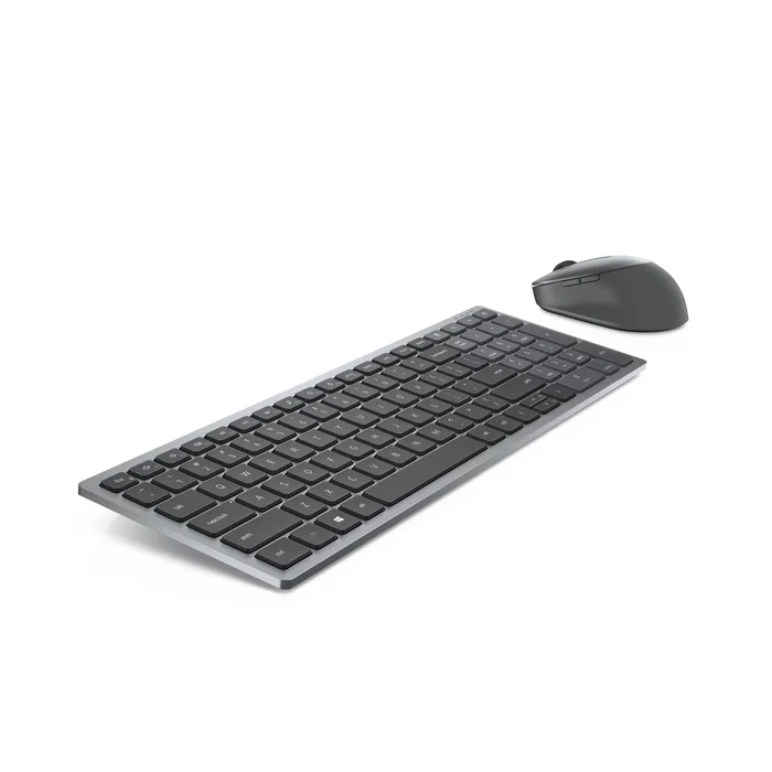 Dell KM7120W - Kit Teclado Compacto y Ratón Pro Plus Oficina Inalámbrico RF + Bluetooth Belga (AZERTY) Gris Titanio Completo 100%