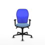PIQUERAS Y CRESPO Silla de oficina Jorquera con mecanismo Sincro, Azul