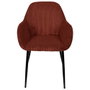 Home Deco Factory Silla Butaca Scott Terracota Colección Cocooning Estructura Madera Patas Hierro