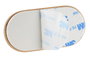 DKD Home Decor Perchero Pared Natural Plateado Bambu Inox 9 x 4.5 x 3.2 cm (6 Unidades)
