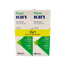 KIN Fluor Kin Pack 2x1 Enjuague Bucal Anticaries 500ml