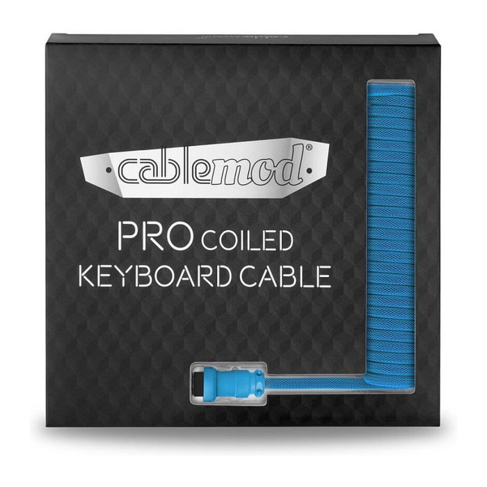 CableMod PRO Coiled Keyboard Cable Micro-USB a USB Tipo A, Spectrum Blue - 150cm