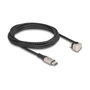 DeLOCK Cable USB Type-C a Lightning de 2 m con ángulo de 180° Negro
