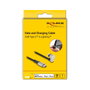 DeLOCK Cable USB Type-C a Lightning de 2 m con ángulo de 180° Negro