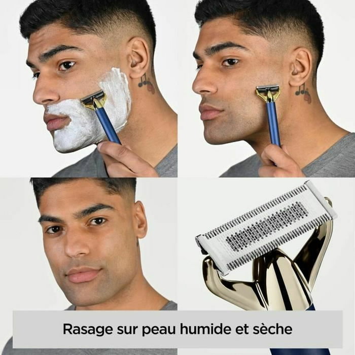 Babyliss X-BLADE Super-X Metal Gold & Navy Recortadora de Barba con 4 Peines Guía Babyliss X-BLADE Super-X Metal Gold & Navy Recortadora de Barba con 4 Peines Guía