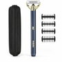 Babyliss X-BLADE Super-X Metal Gold & Navy Recortadora de Barba con 4 Peines Guía