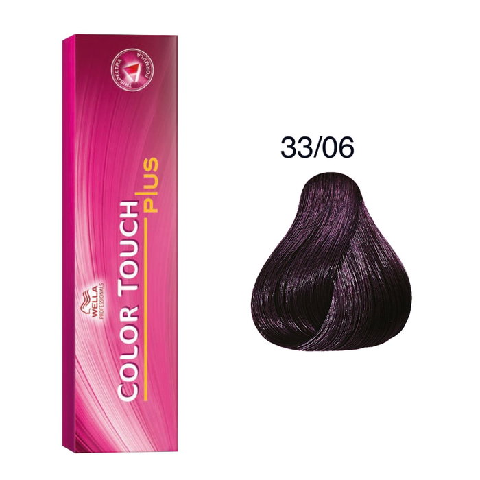 Wella Professionals Color Touch Plus 33/06 Intense Dark Brown Natural Violet Wella Professionals Color Touch Plus 33/06 Intense Dark Brown Natural Violet