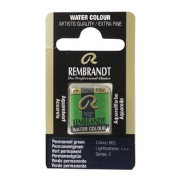 Rembrandt Acuarela Pastilla Verde Permanente 662