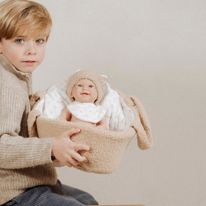 Muñecas Arias Muñeco Elegance Babyto Beige con Capazo
