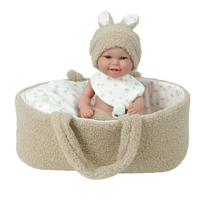 Muñecas Arias Muñeco Elegance Babyto Beige con Capazo
