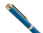 Belius Wild West Bolígrafo Aluminio Azul Marino Dorado Tinta Azul Caja Diseño