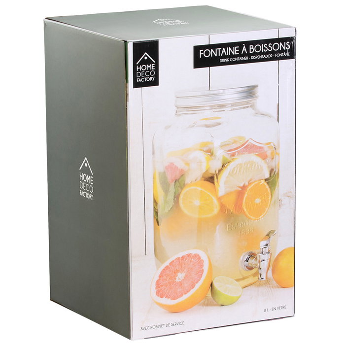 Home Deco Factory Dispensador de Bebida 8 L Essentiel