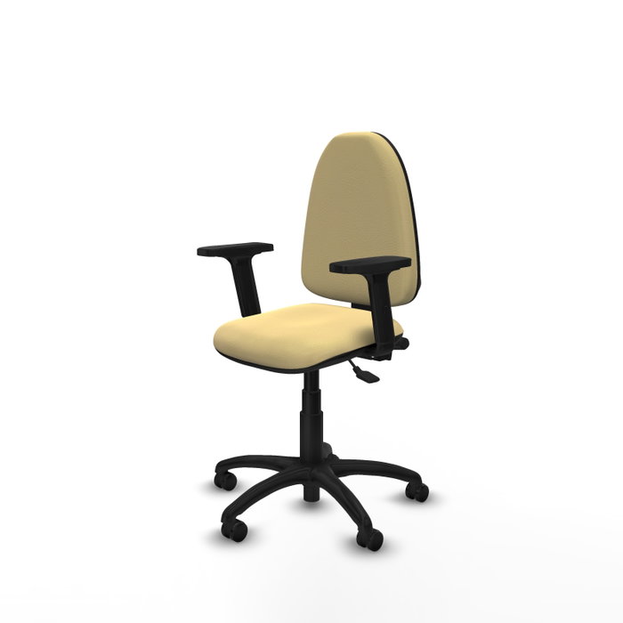 PIQUERAS Y CRESPO Silla de oficina Aýna con mecanismo Asincro color Crema