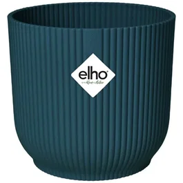 Elho ELH8711904481278 Maceta Redonda Vibes - Plástico - Ø22 - Azul Oscuro