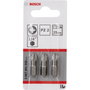 Bosch Juego de 3 Puntas de Destornillador PZ2 25 mm